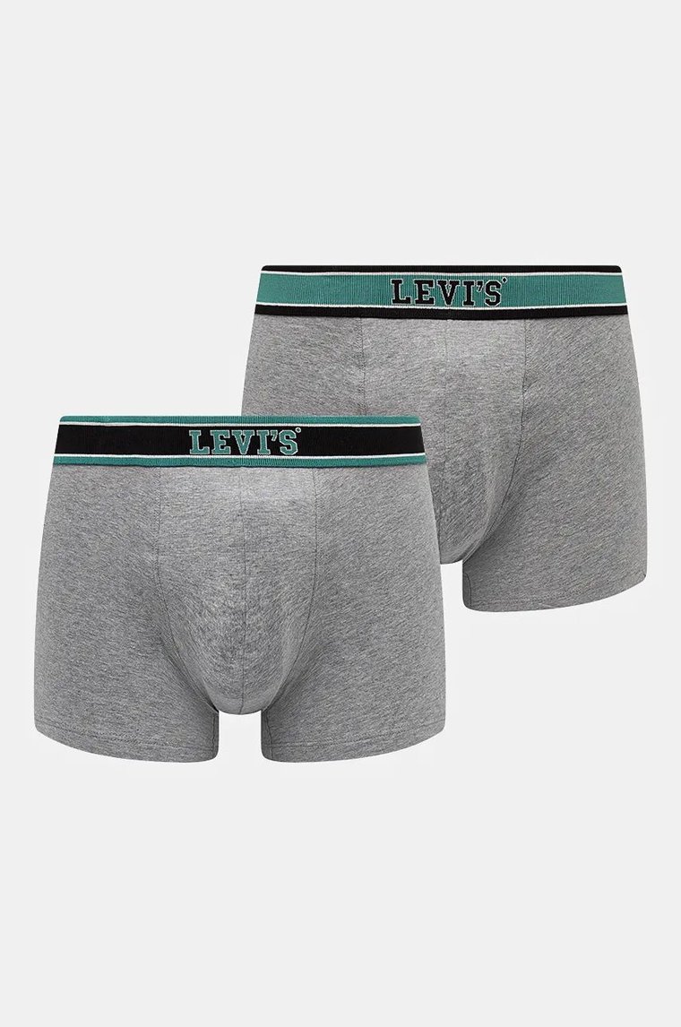 Levi's bokserki 2-pack męskie kolor szary 37149-1019