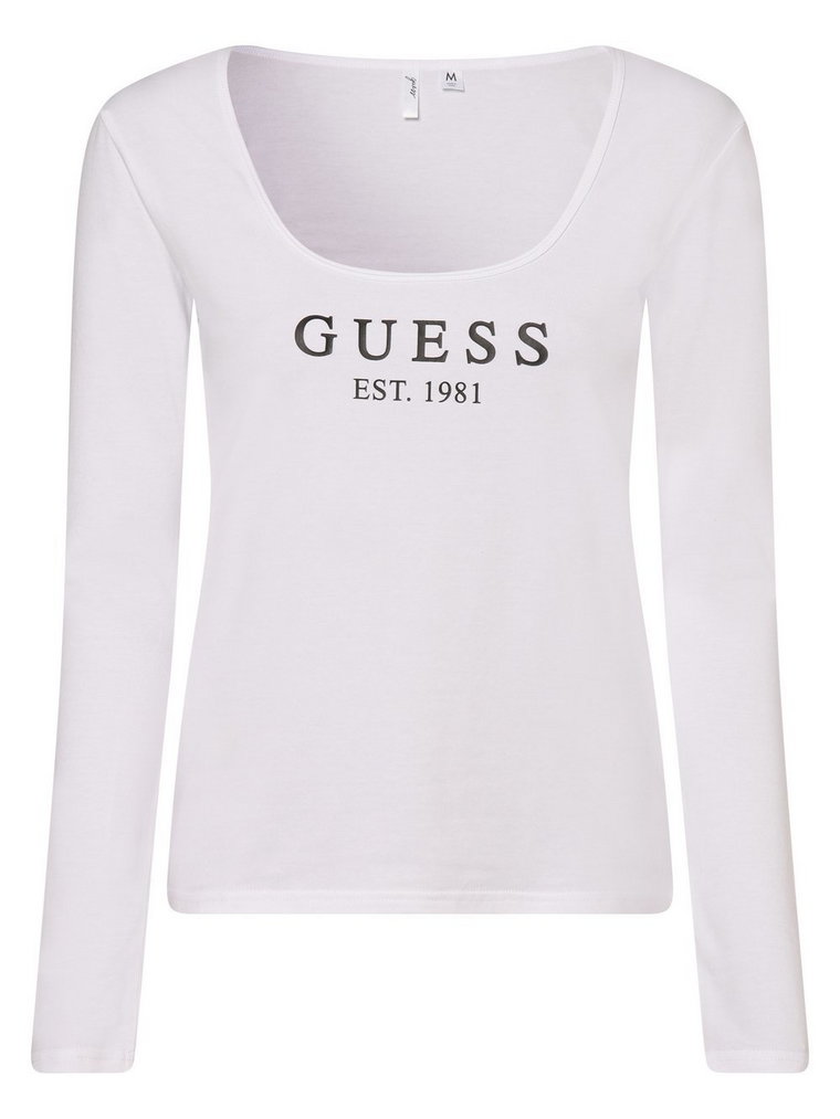 GUESS - Damska koszulka od piżamy, biały
