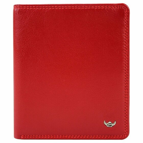 Golden Head Polo Wallet RFID Leather 10 cm rot