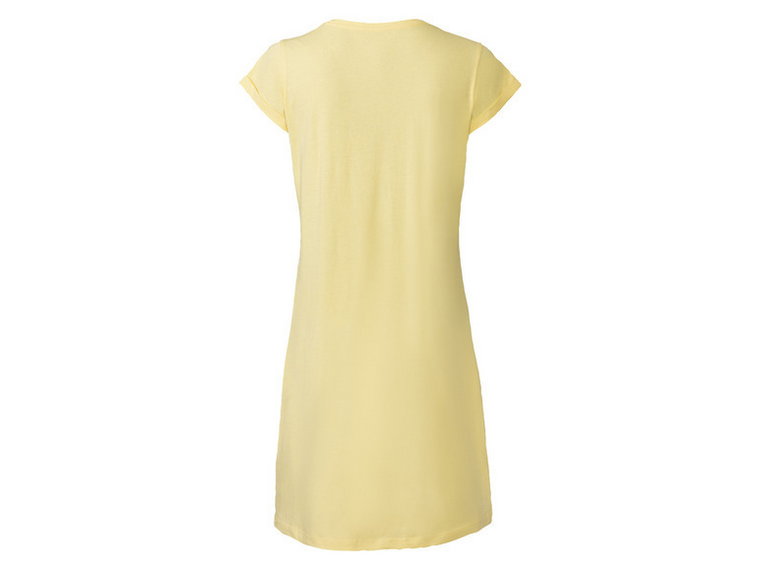 esmara Koszula nocna damska z bawełną (XS (32/34), Żółty)