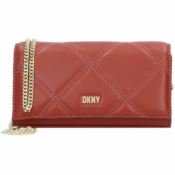 DKNY Twiggy Torba na ramię skórzana 19 cm brick red