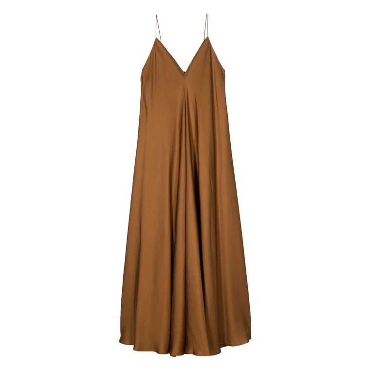 Elegant Silk Strap Dress with Wider Hem Róhe