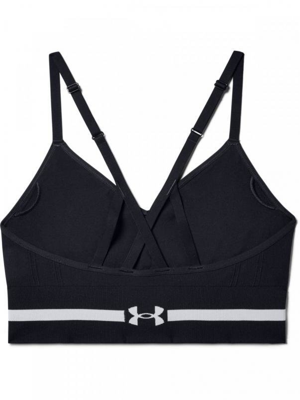 Biustonosz treningowy UNDER ARMOUR Seamless Low Long Bra - czarny