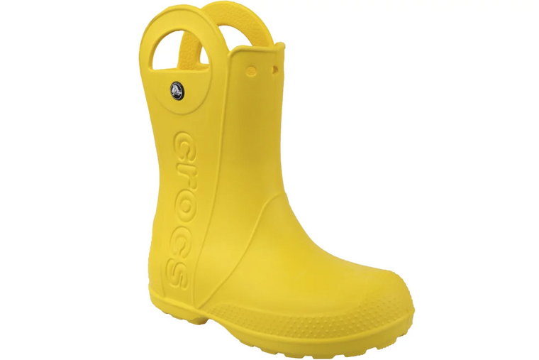 Crocs Handle It Rain Boot Kids 12803-730, Dla dziewczynki, Żółte, kalosze, syntetyk, rozmiar: 27/28