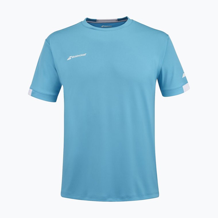 Koszulka dziecięca Babolat Play Crew Neck Jr cyan blue