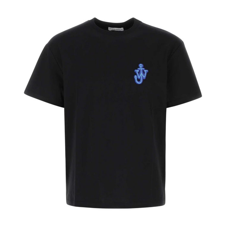 Nowoczesny Czarny T-Shirt z Bawełny JW Anderson