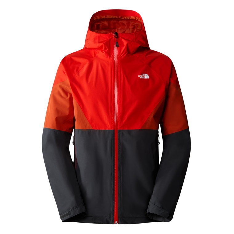 Męska kurtka przeciwdeszczowa The North Face Lightning asphalt grey/fiery red/rusted bronze - XXL