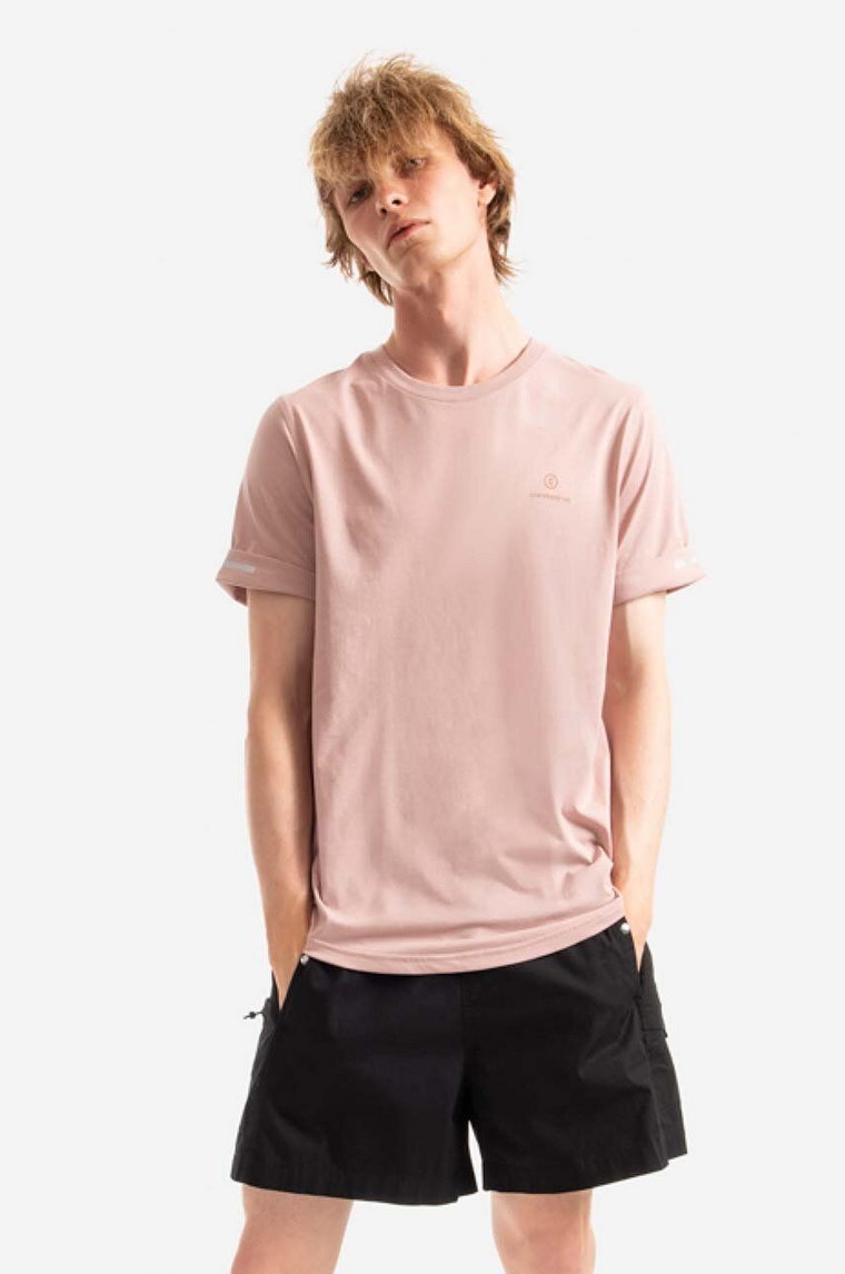 Ciele Athletics t-shirt Nsbtshirt Everybody Run męski kolor różowy z nadrukiem CLNSBTER.IS001-IS001