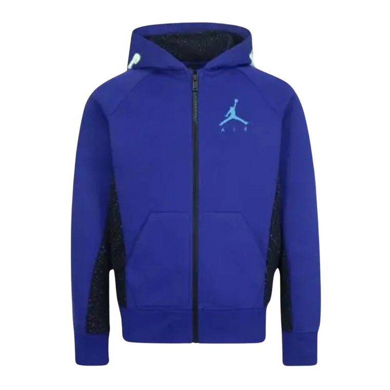 Niebieskie Swetry z Wygodnym Materiałem i Logo Jordan Jumpman Jordan