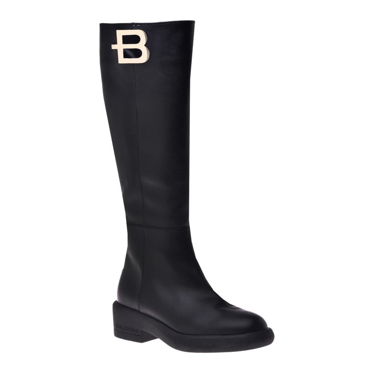 Black calfskin boot Baldinini