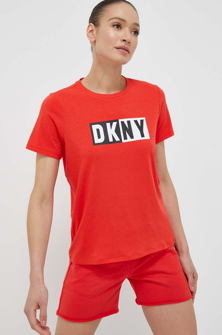 Dkny t-shirt damski kolor czerwony DP2T5894
