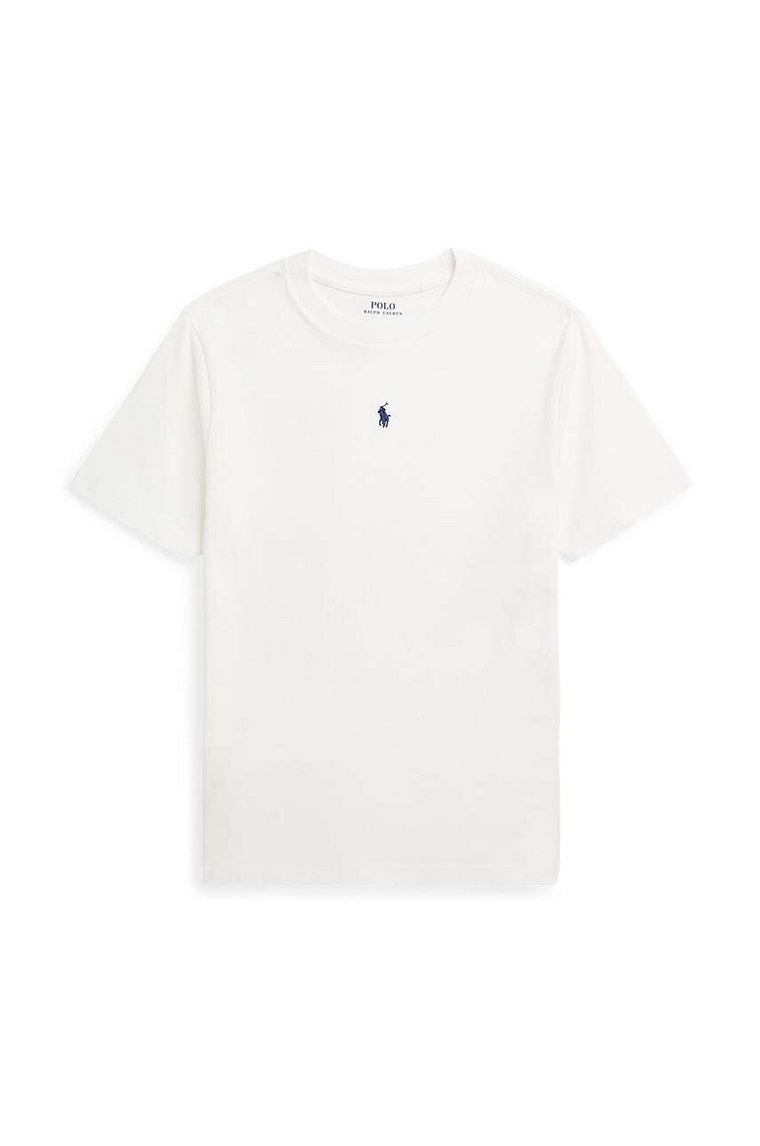 Polo Ralph Lauren t-shirt bawełniany dziecięcy kolor biały gładki