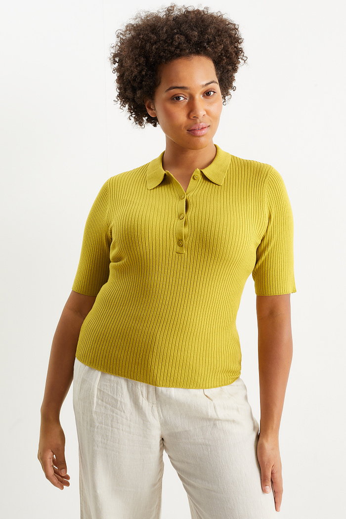 C&A Sweter basic, żółty, Rozmiar: 2XL