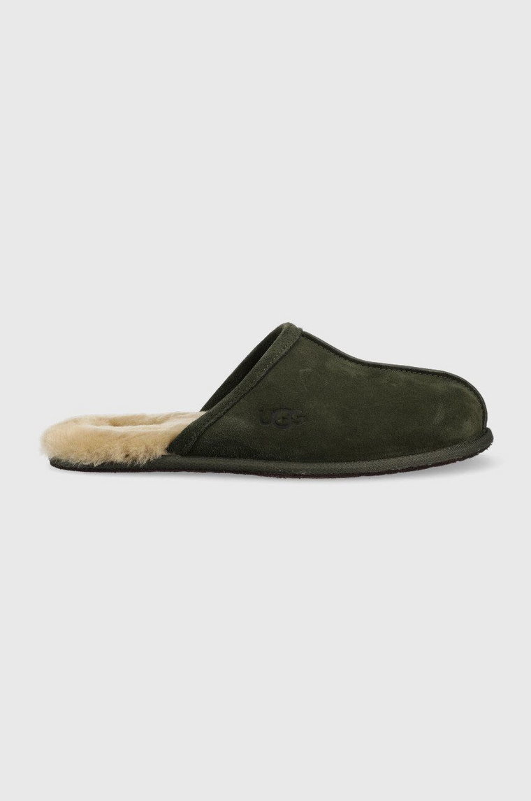 UGG kapcie zamszowe M Scuff kolor zielony 1101111