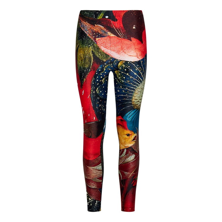 Legginsy z Patchworkowym Wzorem Alexander McQueen