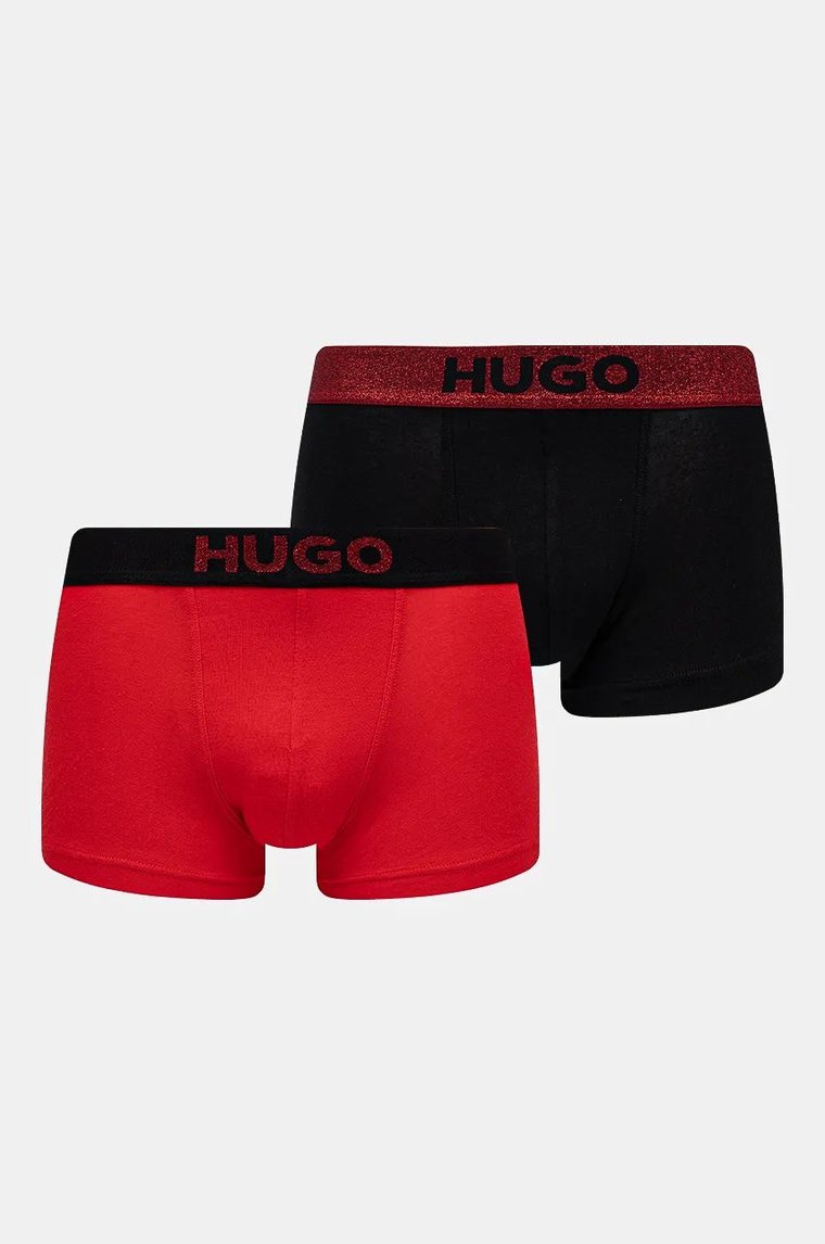 HUGO bokserki 2-pack męskie kolor czerwony 50524748