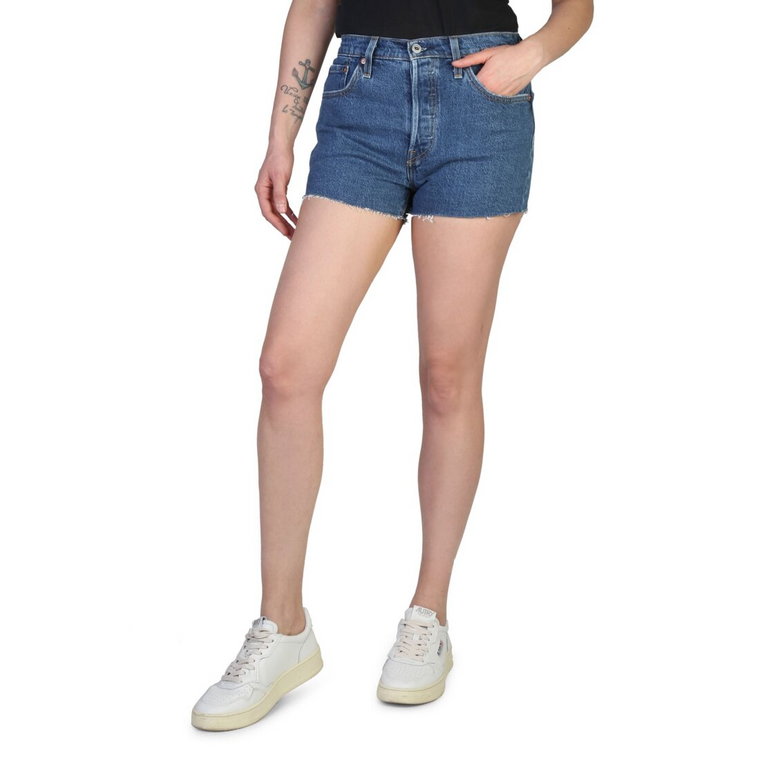 Szorty marki Levis model 501_SHORT kolor Niebieski. Odzież damska. Sezon: Wiosna/Lato