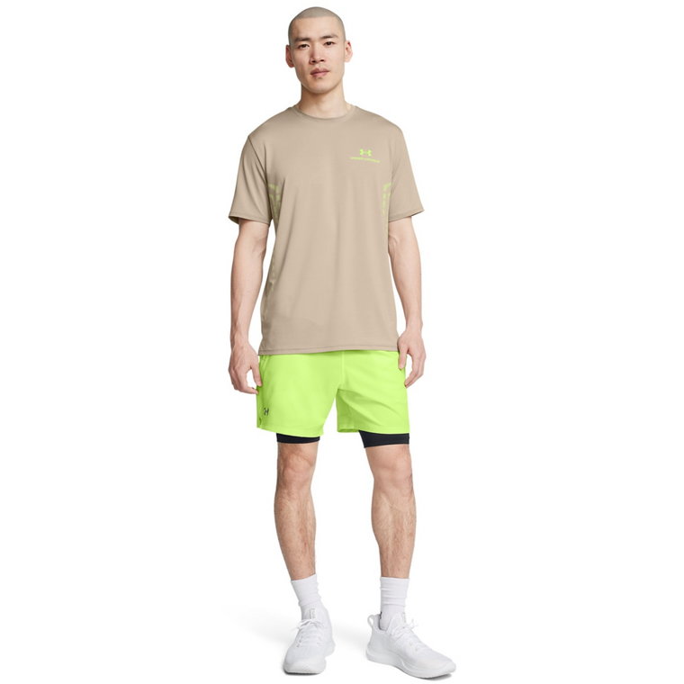 Męskie spodenki treningowe Under Armour UA Vanish Woven 2in1 Shorts - zielone