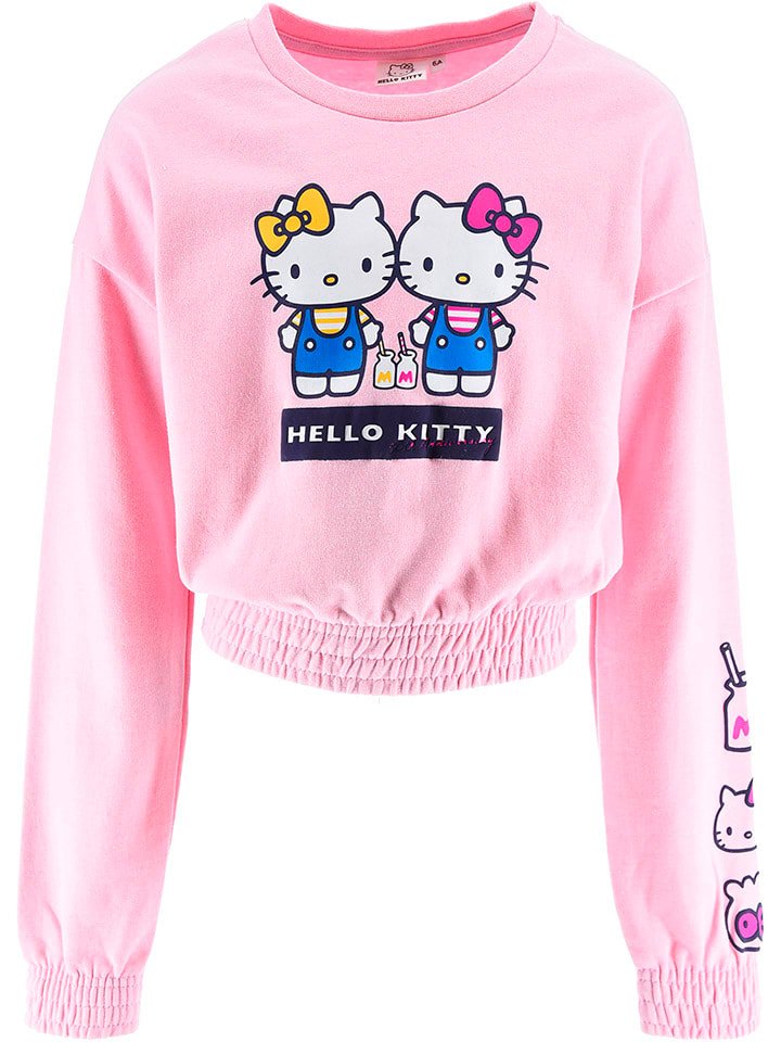 Hello Kitty Bluza "Hello Kitty" w kolorze jasnoróżowym