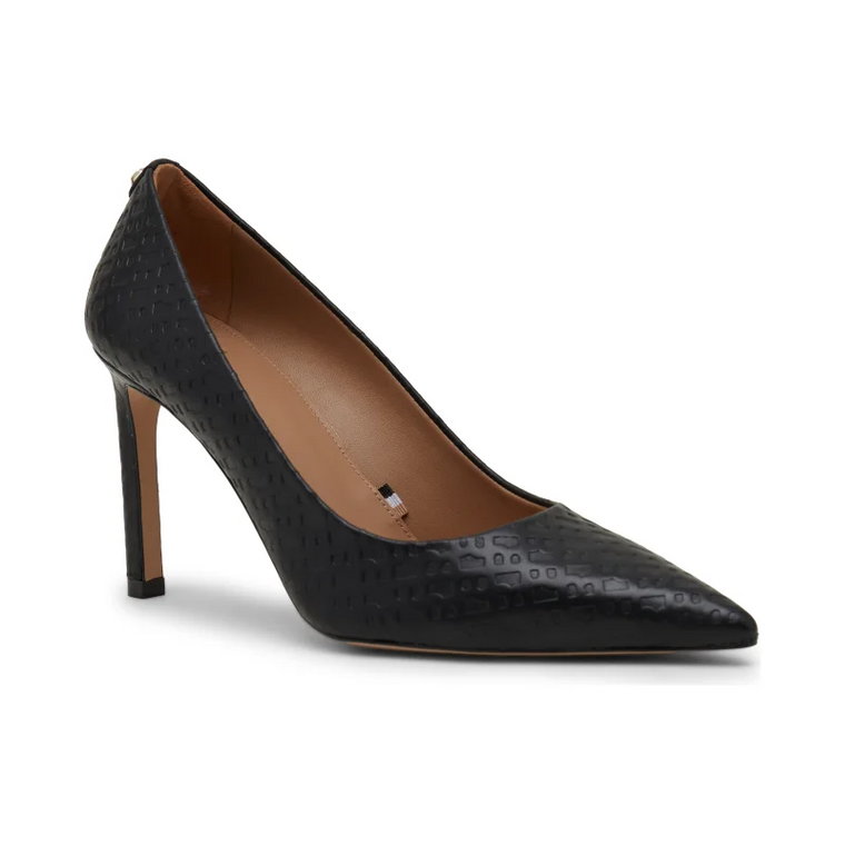 BOSS BLACK Skórzane szpilki Janet Pump90