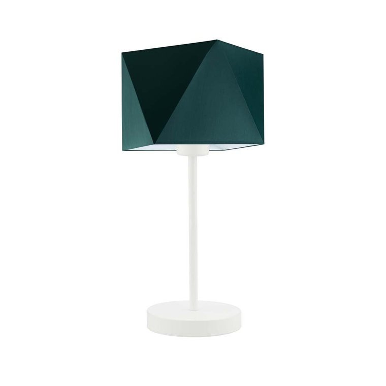 Lampka nocna LYSNE Wuhu, 60 W, E27, zieleń butelkowa/biała, 43x23 cm