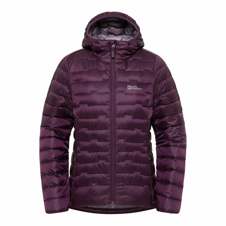 Damska kurtka puchowa Jack Wolfskin PASSAMANI DOWN HOODY W midnight plum - XS