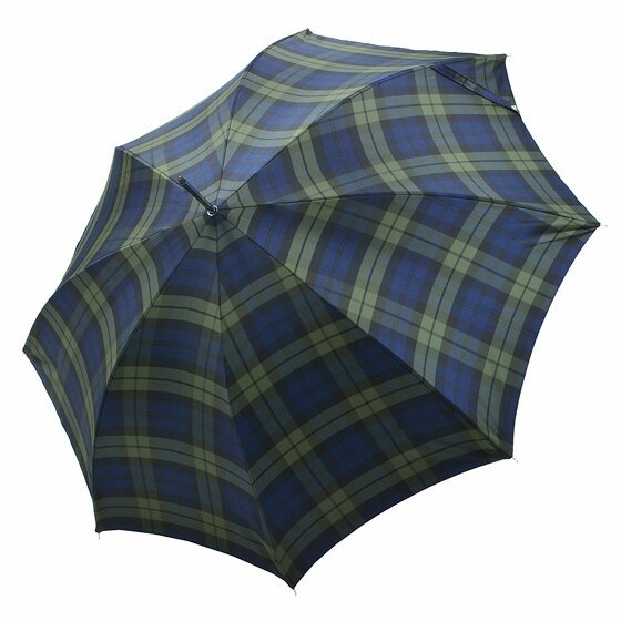 Doppler Manufaktur Classic Elegance Stick Umbrella 91 cm check blue-green