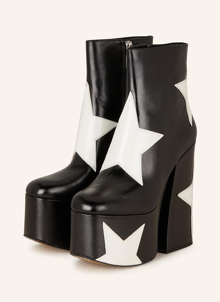 Marc Jacobs Botki Na Platformie The Star Platform Kiki Ankle Boot schwarz