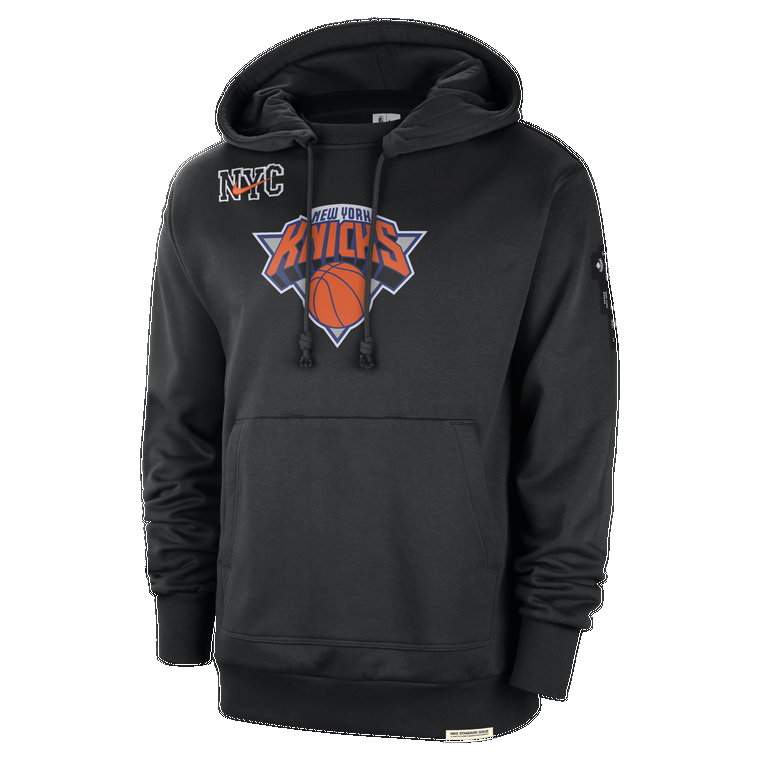 Męska bluza z kapturem Nike NBA Courtside New York Knicks Standard Issue City Edition 2023/24 - Czerń