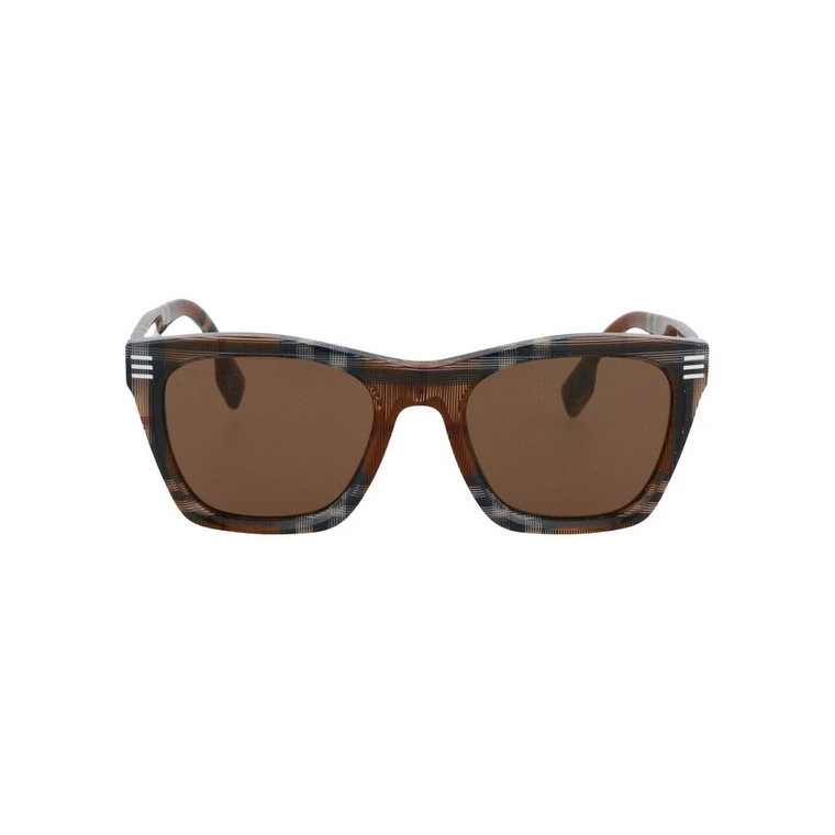 Stylowe męskie okulary przeciwsłoneczne z szerokością soczewki 5,2 cm Burberry