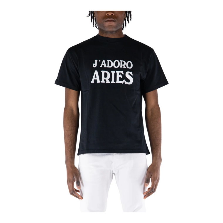 Stylowy T-shirt z Bawełny dla Mężczyzn Aries