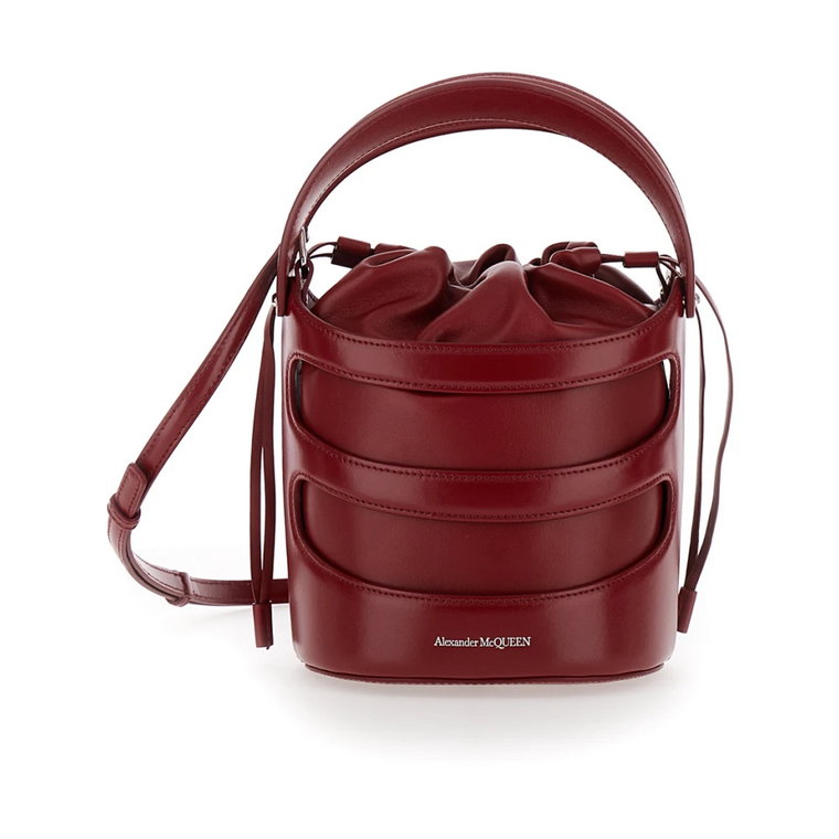 Czerwona Torba Rise Bucket Alexander McQueen