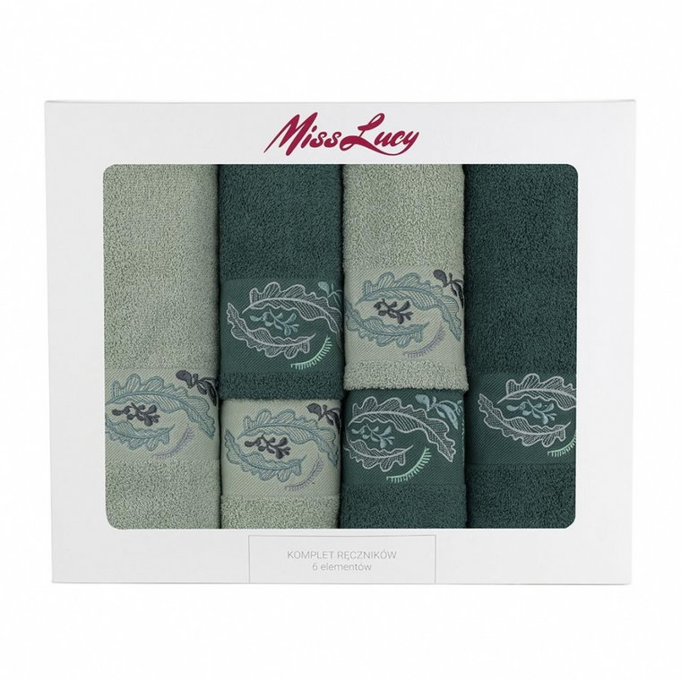 Ręczniki miss lucy 6el leaf kod: 80S-RĘC-5706-6