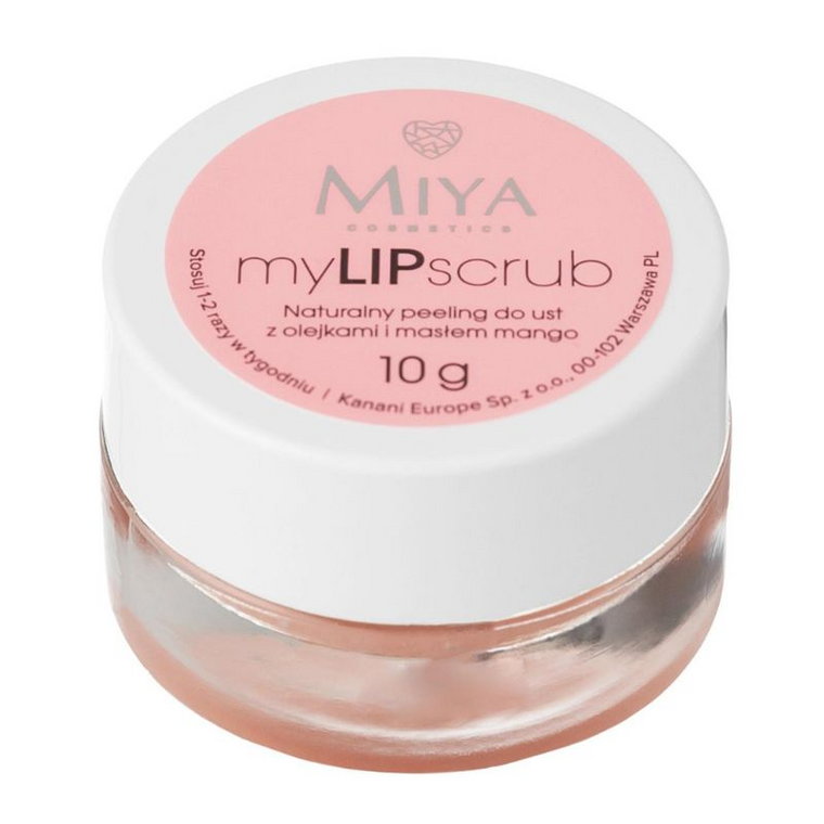 Miya myLIPscrub - Naturalny Peeling do ust z olejkami i masłem mango 10 g