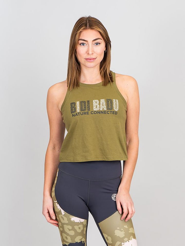 BIDI BADU Top sportowy "Pure Wild" w kolorze khaki