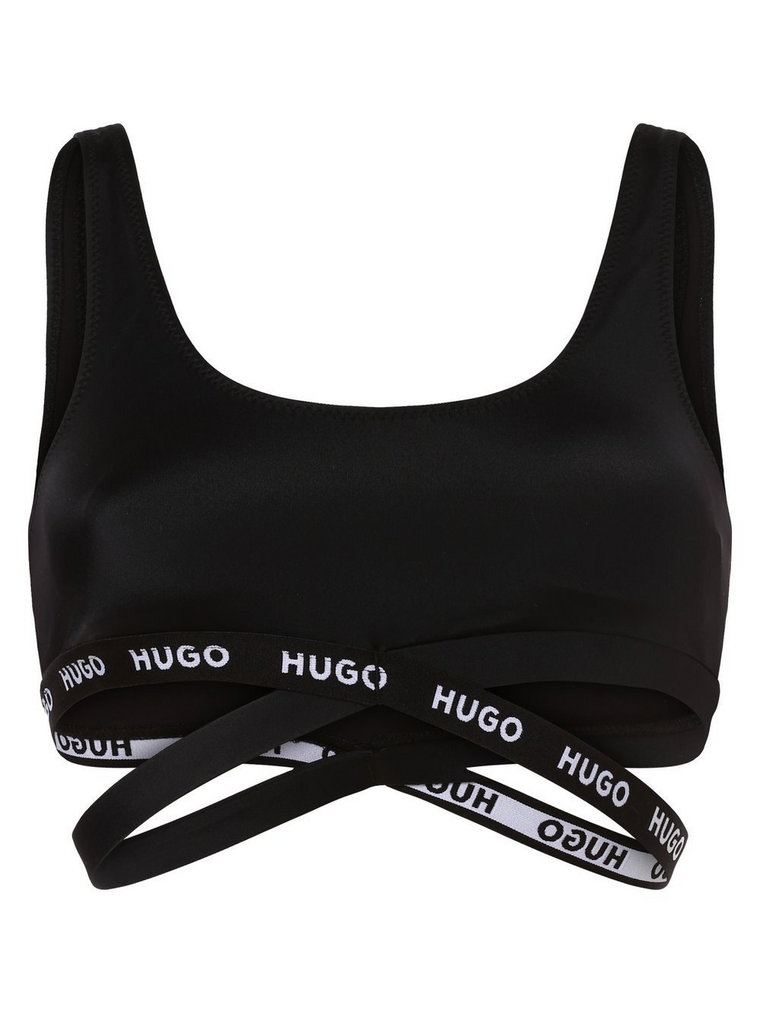 HUGO - Damska góra od bikini  z wypełnieniem, czarny