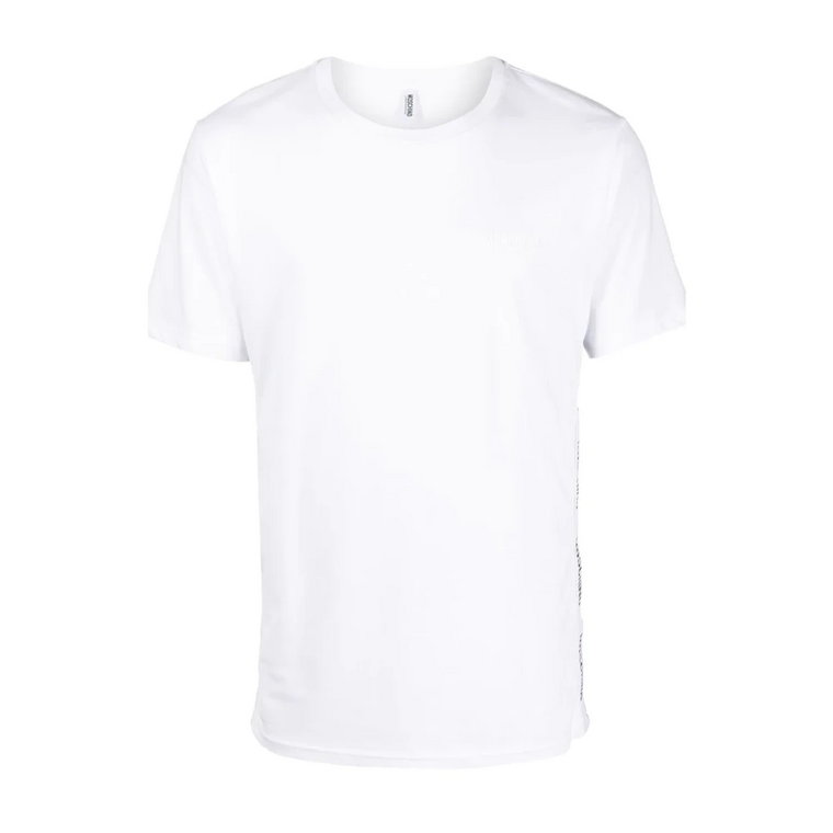 Stylowa biała koszulka z dopasowanym krojem Moschino