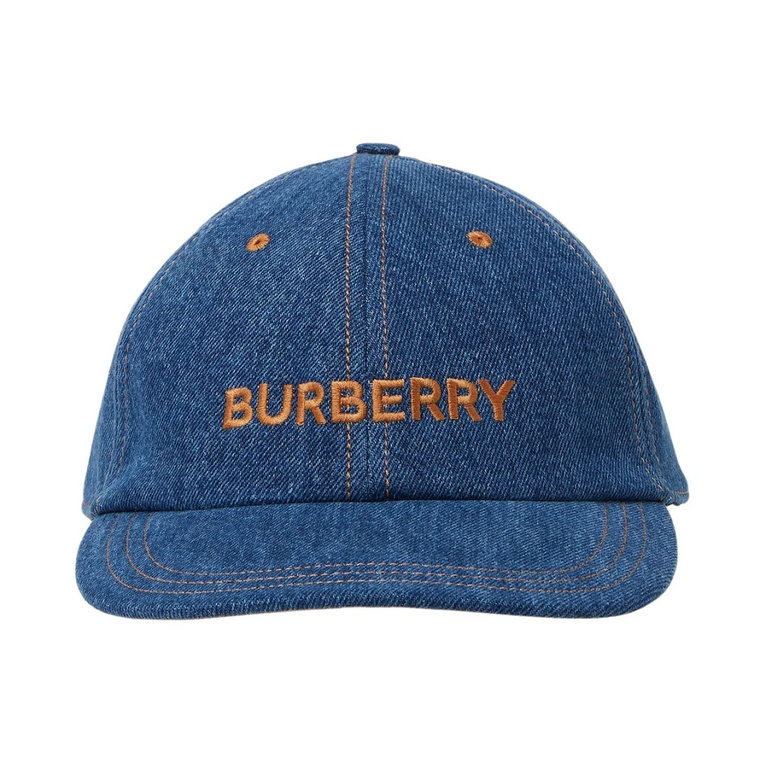 Wyhaftowana czapka baseballowa z dżinsu Burberry