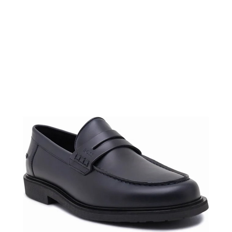 BOSS BLACK Skórzane loafersy joray_Mocc