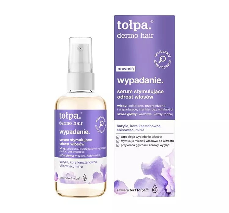 TOŁPA DERMO HAIR WYPADANIE SERUM STYMULUJĄCE ODROST WŁOSÓW 100ML