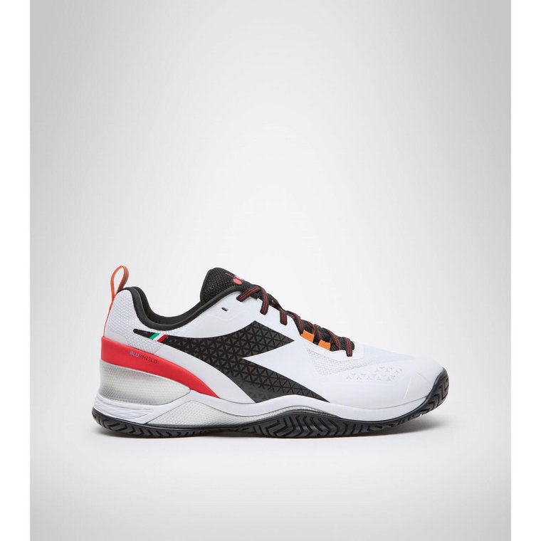 Buty do tenisa męskie Diadora BLUSHIELD TORNEO AG white/black/red