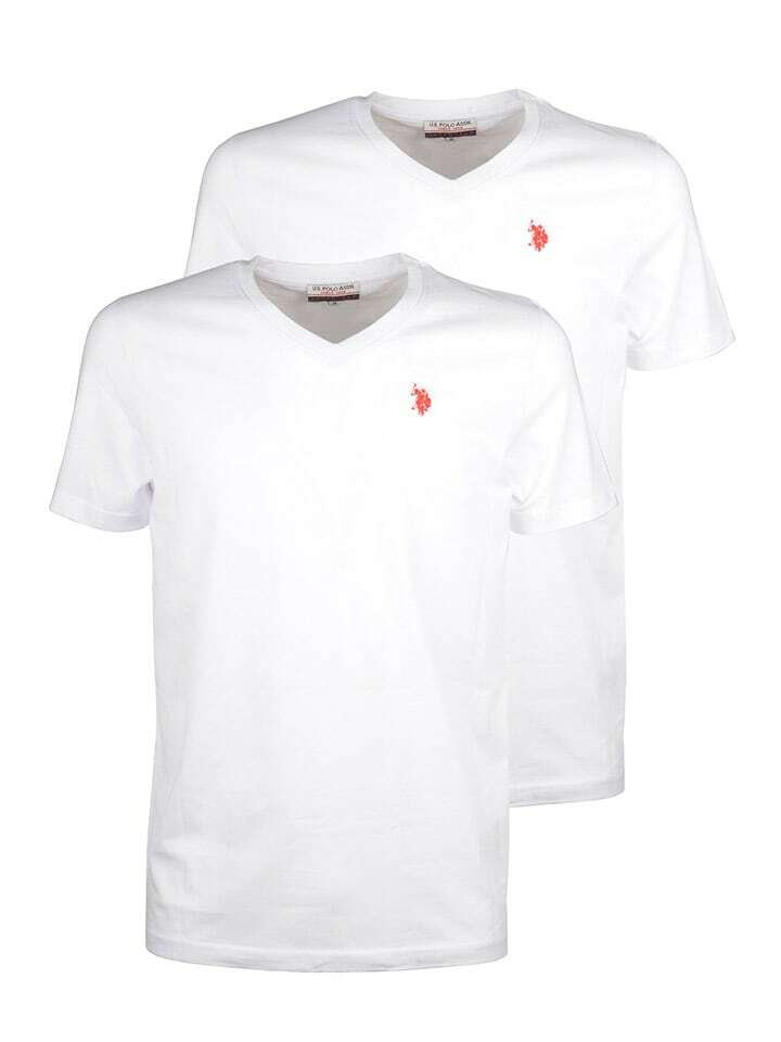 U.S. Polo Assn. Koszulki (2 szt.) w kolorze białym