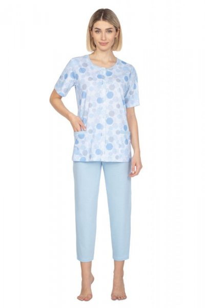 Regina 657 niebieska plus piżama damska