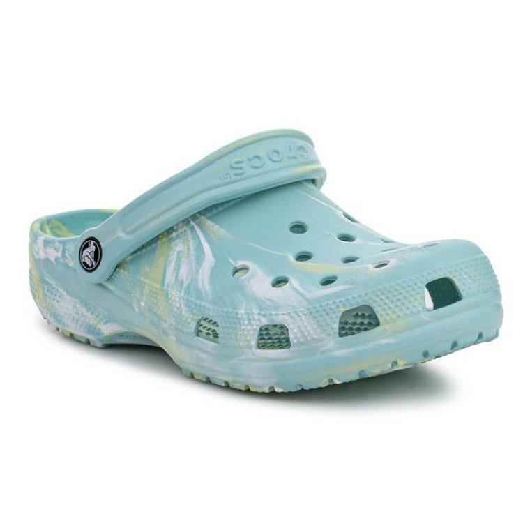 Klapki Crocs Classic Marbled Clog W 206867-4SU niebieskie