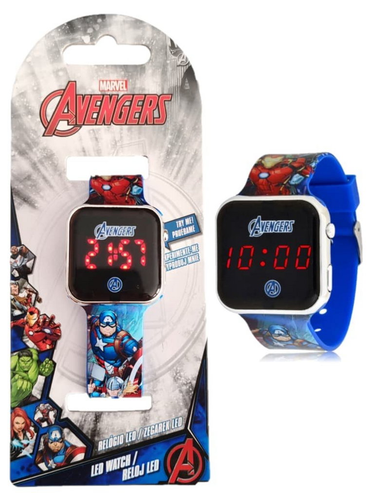Zegarek Dziecięcy Na Rękę Cyfrowy Avengers Led