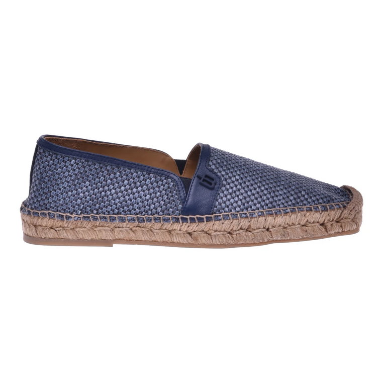 Indigo raffia espadrilles Baldinini