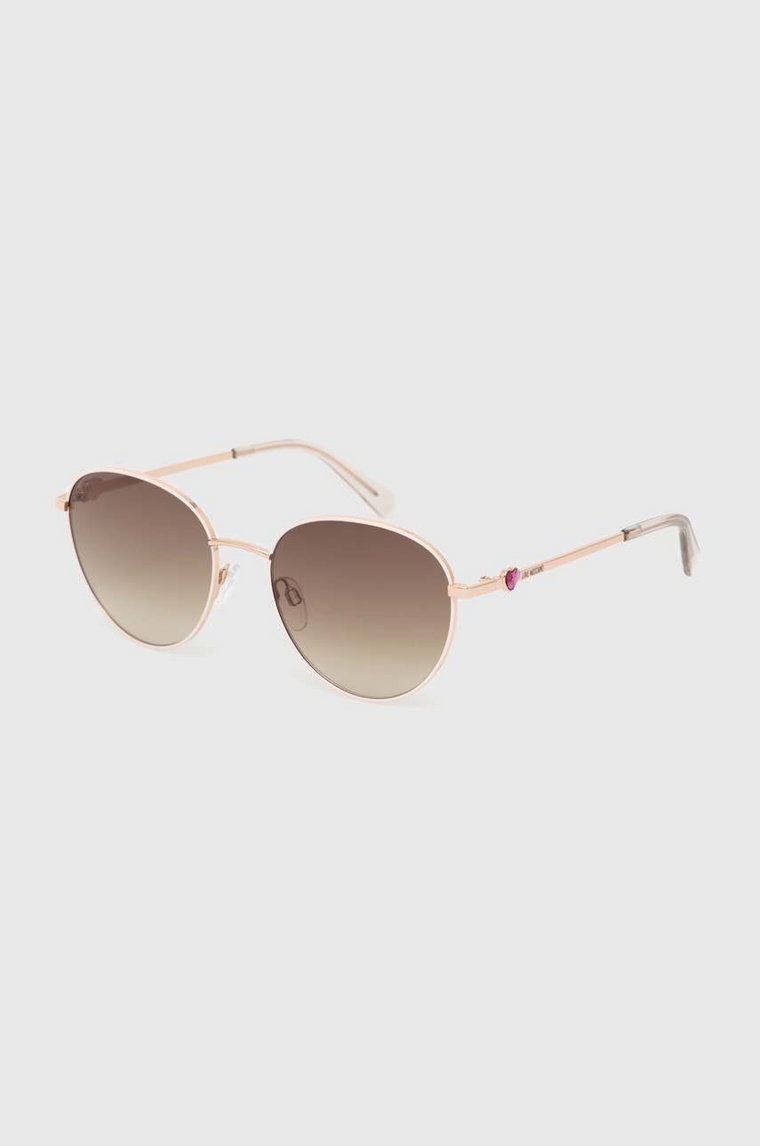 Love Moschino okulary przeciwsłoneczne damskie kolor beżowy MOL074/S