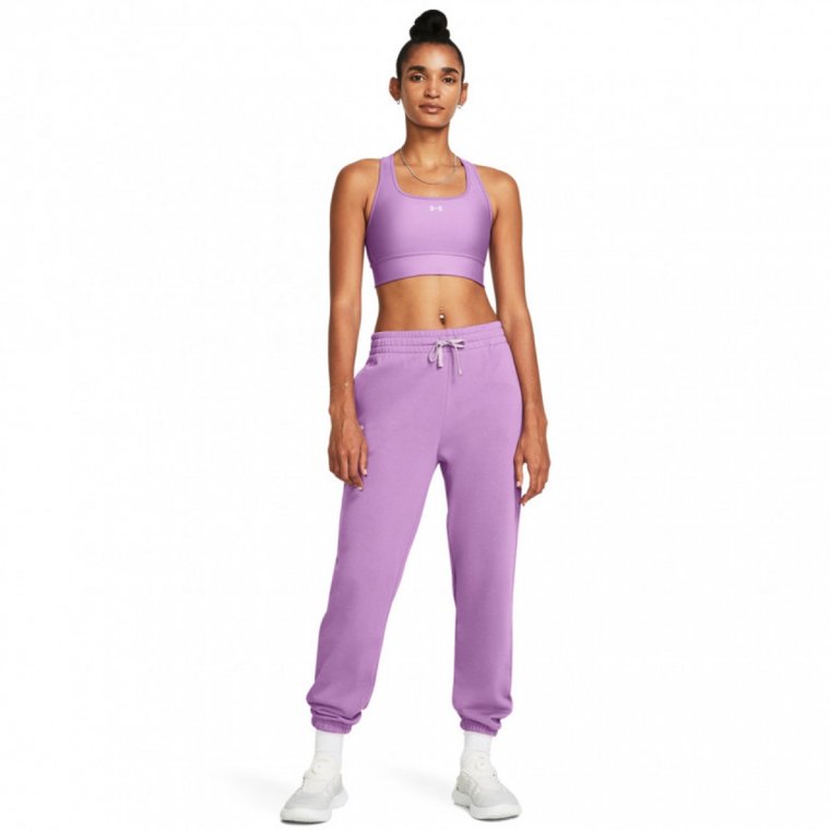 Damskie spodnie dresowe Under Armour UA Rival Terry Jogger - fioletowe