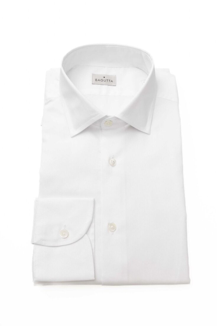 Koszula marki Bagutta model 12509 LEO EBL kolor Biały. Odzież męska. Sezon: