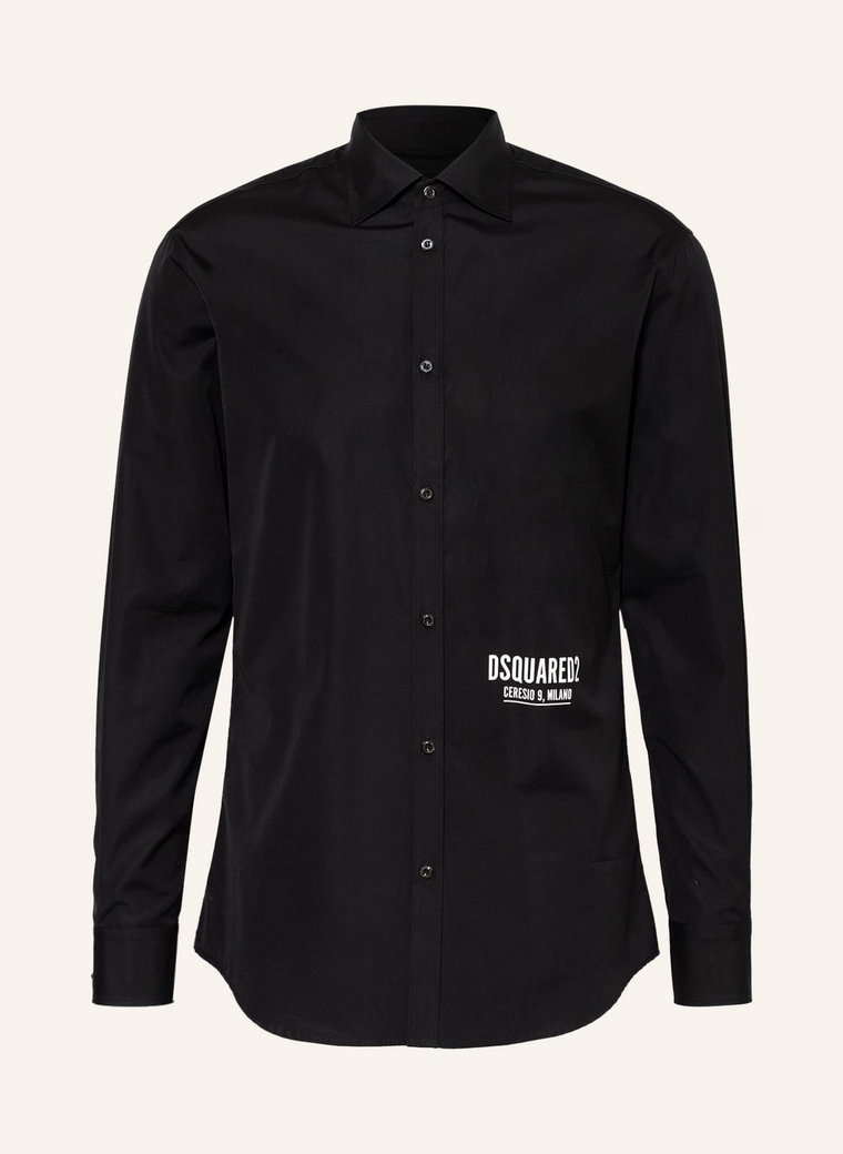 dsquared2 Koszula Regular Fit schwarz